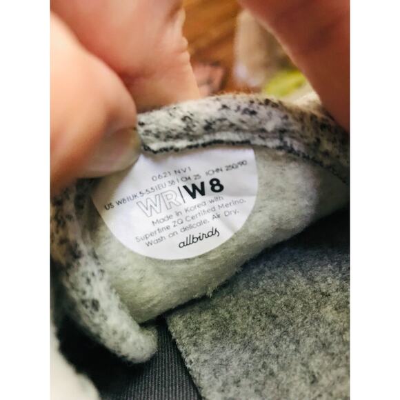 Allbirds Wool Mizzle Runners Grey Casual Walking Shoes Sneakers Size 8 - Picture 10 of 10